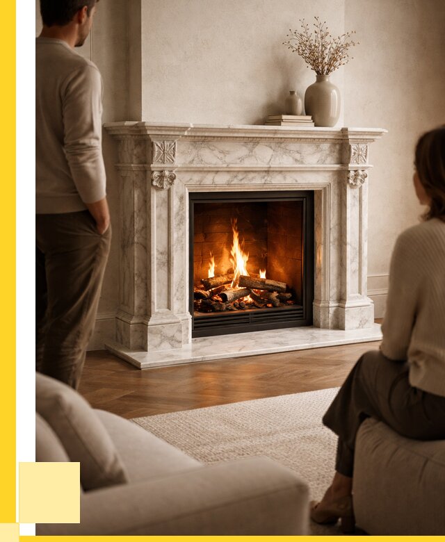 Мраморные камины под ключ в Искитиме от 254800 р. | ЭриданСкм