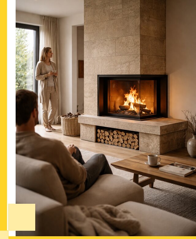 Угловые камины из кирпича установка в Искитиме от 152880 р. ЭриданСкм