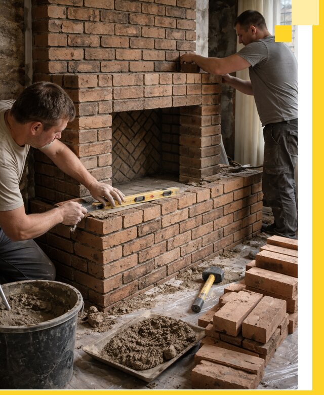 Изготовление и установка кирпичных каминов в Искитиме