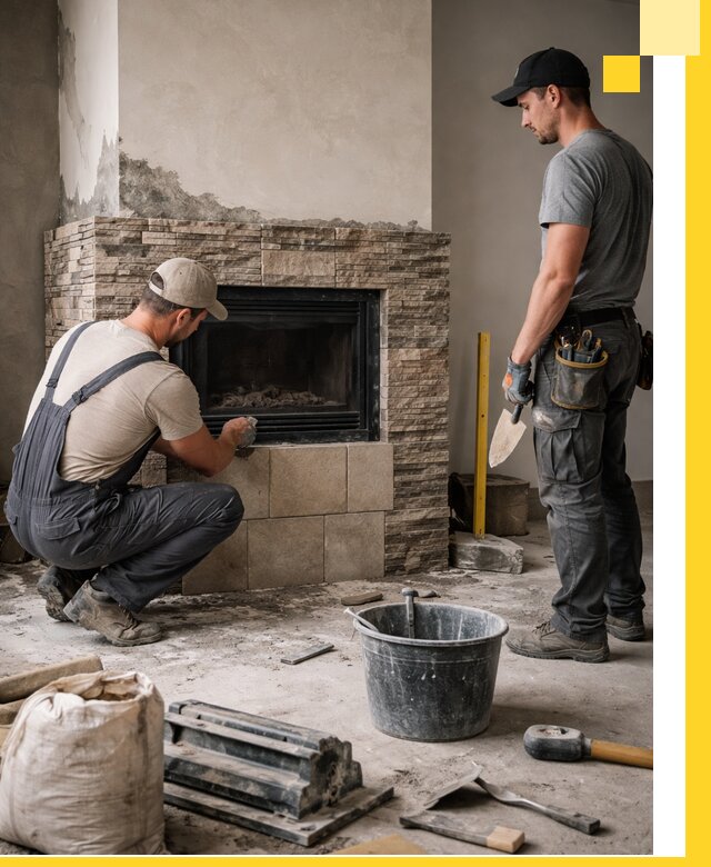 Камины под ключ в Искитиме: проект, изготовление и монтаж