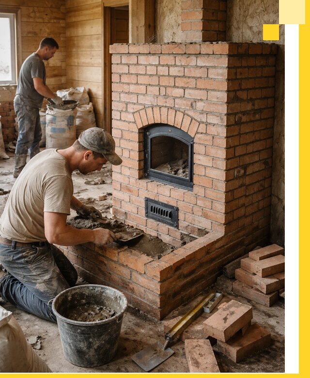 Профессиональное строительство печей в Искитиме под ключ