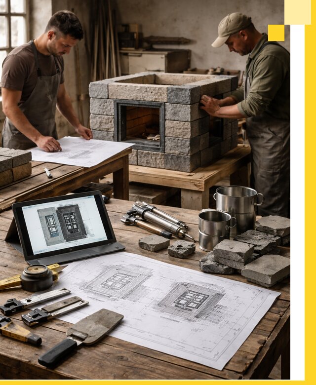 Разработка проектов печей с согласованием и монтажом в Искитиме