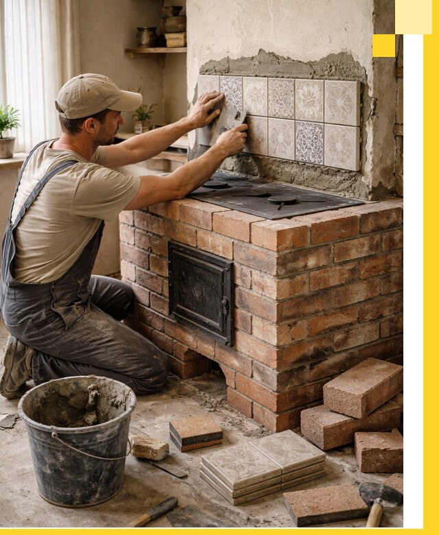 Печи с плитой на заказ монтаж гарантия и сервис в Искитиме