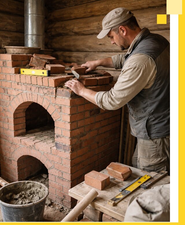 Изготовление и установка русских печей в Искитиме под ключ