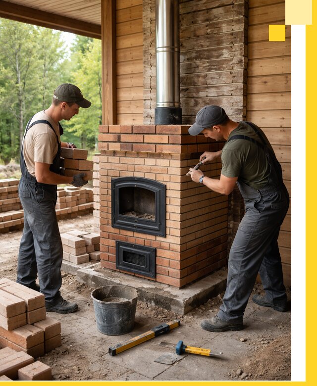 Производство и установка дачных печей под ключ в Искитиме