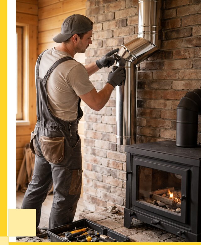Монтаж дымоходов для печей в Искитиме от 7644 р. | ЭриданСкм