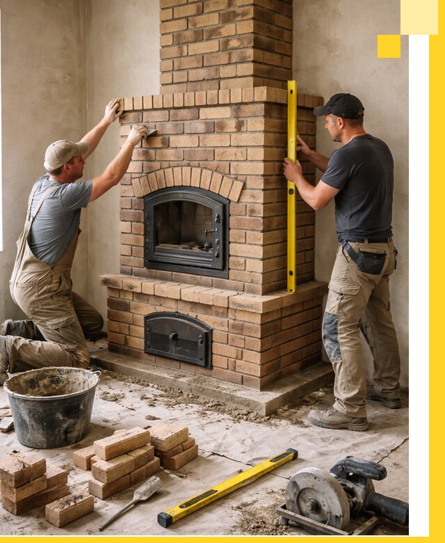 Продажа и установка печей и каминов для дома под ключ в Искитиме