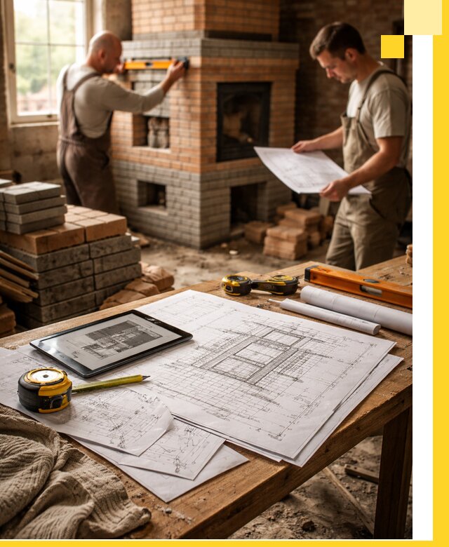 Проекты печей и каминов с индивидуальным дизайном в Искитиме