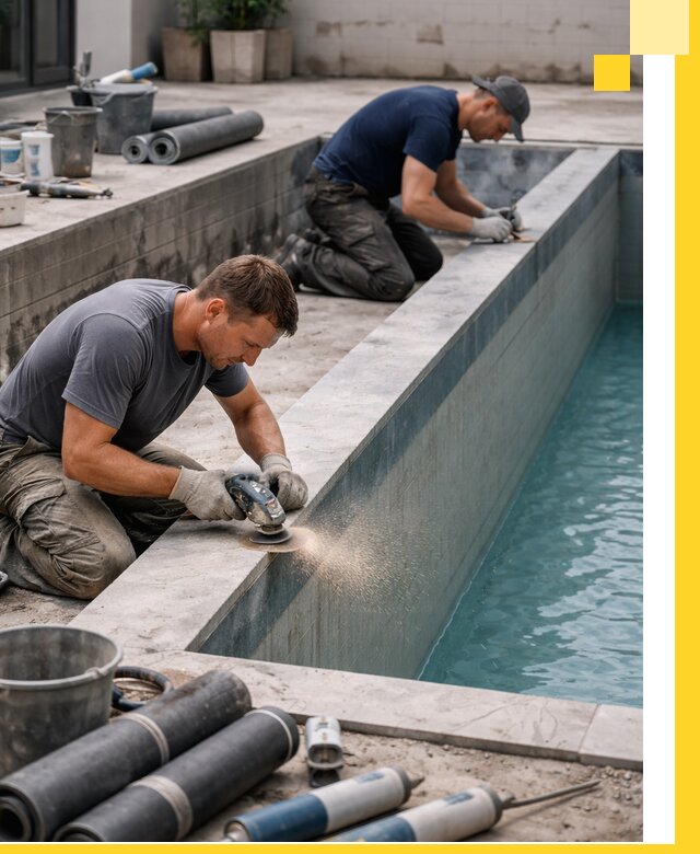 Профессиональный ремонт бассейнов под ключ в Искитиме