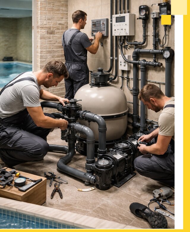 Комплексное оборудование для бассейнов под ключ в Искитиме