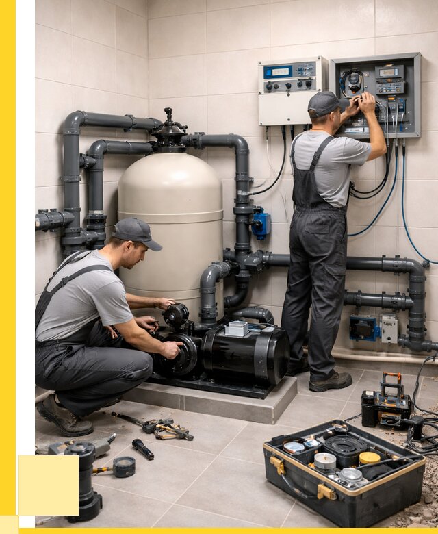 Монтаж оборудования для бассейнов в Искитиме от 40768 р. | ЭриданСкм