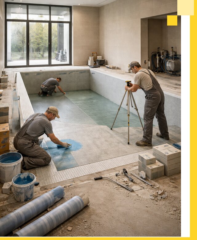 Проект и строительство закрытых бассейнов в Искитиме под ключ