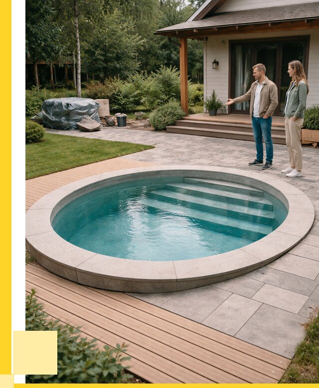 Бассейн на даче под ключ в Искитиме от 203840 р., ЭриданСкм