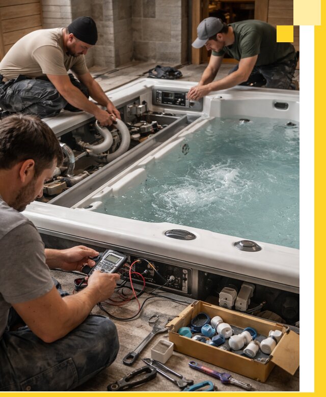 Гидромассажные бассейны под ключ в Искитиме, дизайн и монтаж