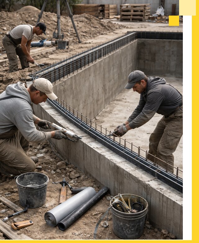 Качественный монтаж чаши бассейна в Искитиме под ключ с гарантией