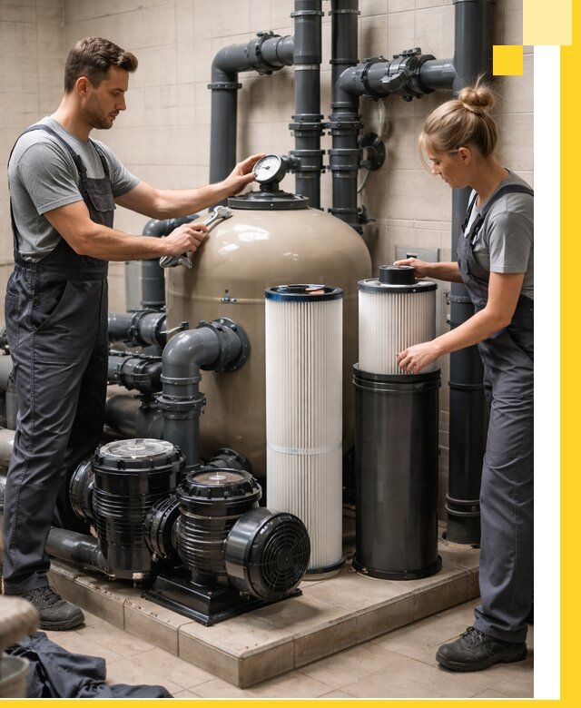 Фильтры и системы фильтрации для бассейнов в Искитиме