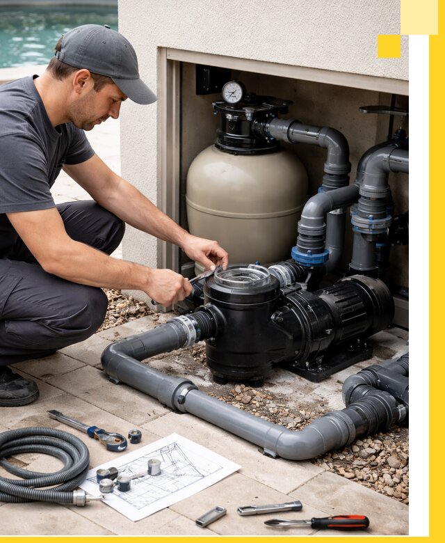 Поставка, монтаж и сервис насосов для бассейнов в Искитиме