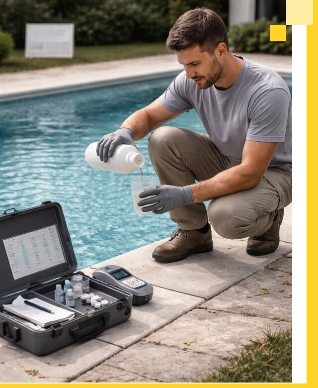 Профессиональная дезинфекция воды в бассейне в Искитиме