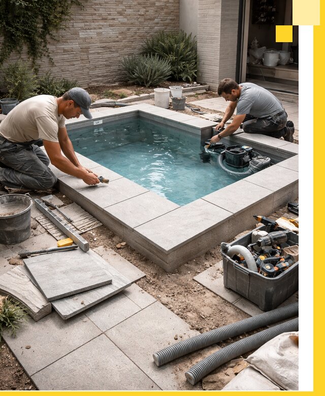 Мини бассейны под ключ в Искитиме, дизайн и установка