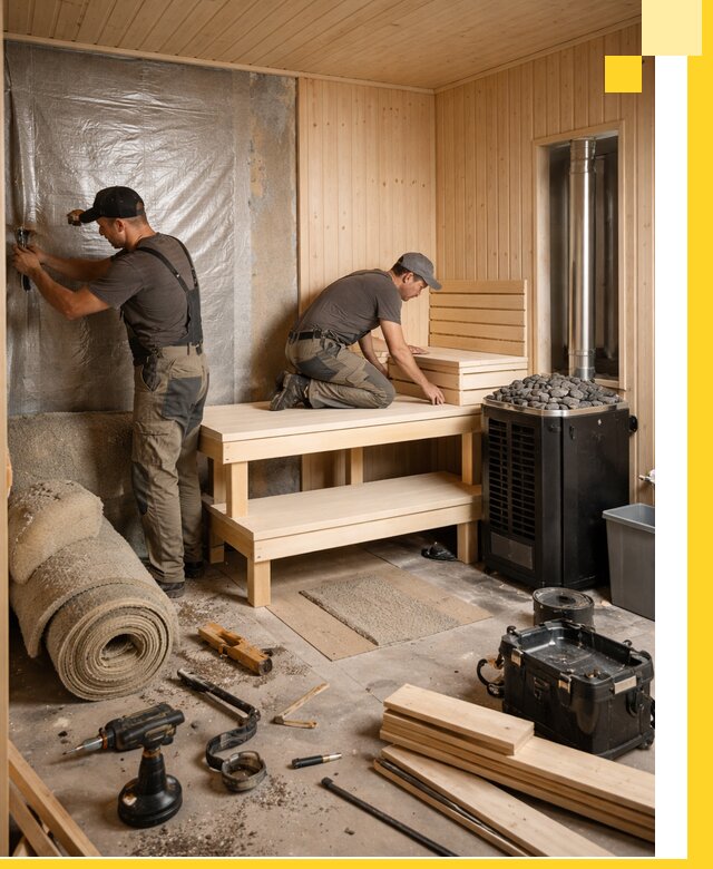 Проекты саун под ключ в Искитиме дизайн и строительство