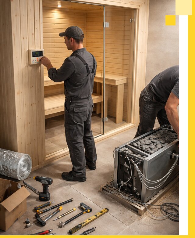 Поставка, установка и монтаж электрических саун в Искитиме