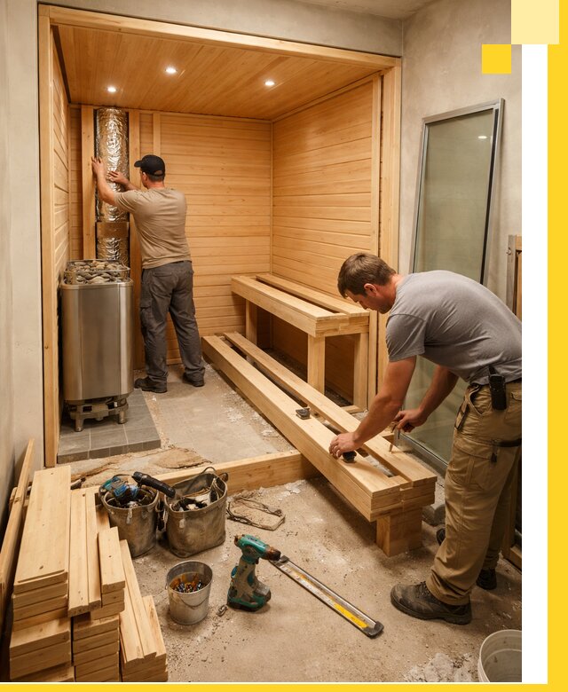 Проектирование и установка домашних саун под ключ в Искитиме