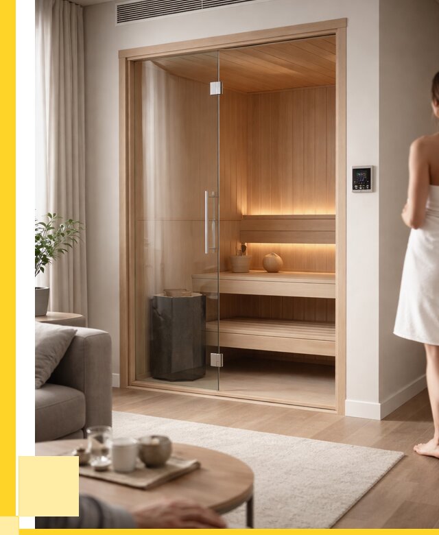 Сауна в квартире под ключ в Искитиме от 122304 р. ЭриданСкм