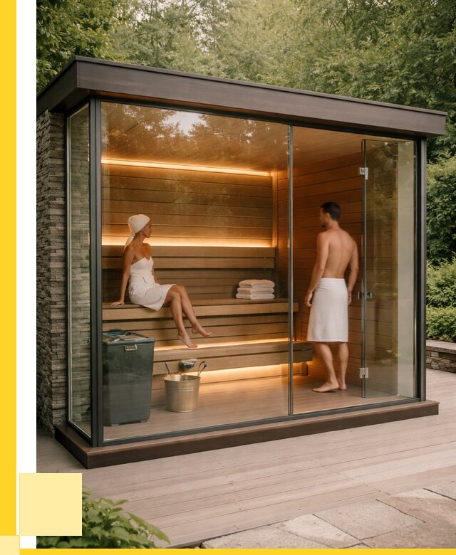 Сауна стеклянная и двери для сауны в Искитиме от 254800 р. | ЭриданСкм