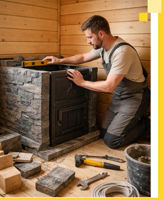 Производство и установка печей для саун под ключ в Искитиме