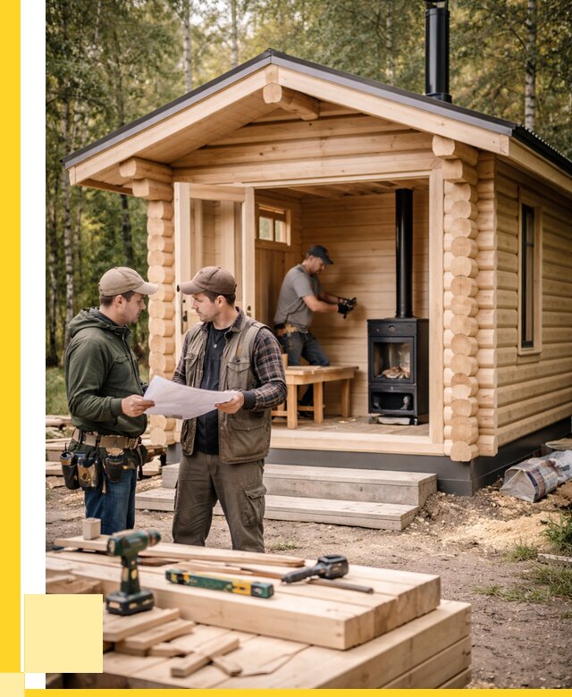 Монтаж бань под ключ в Искитиме — от 203840 р. | ЭриданСкм