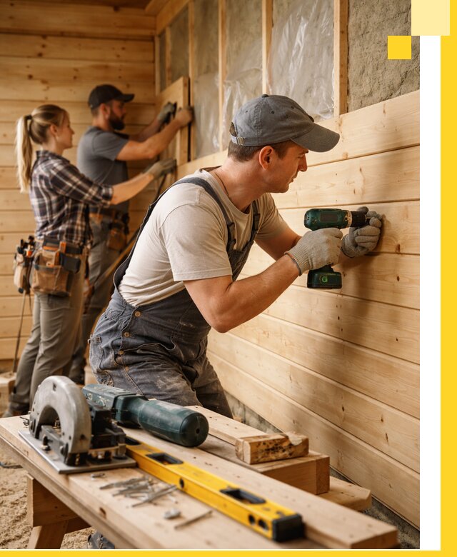 Обшивка бань под ключ в Искитиме: отделка стен и потолков