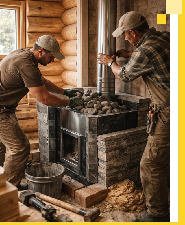 Строительство и отделка русских бань под ключ в Искитиме