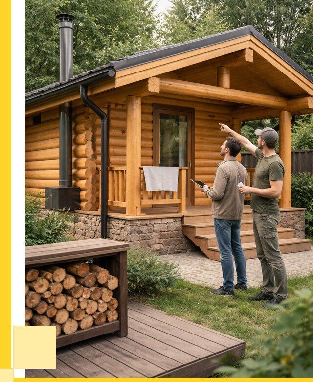 Бани для дачи под ключ в Искитиме от 254800 р. | ЭриданСкм