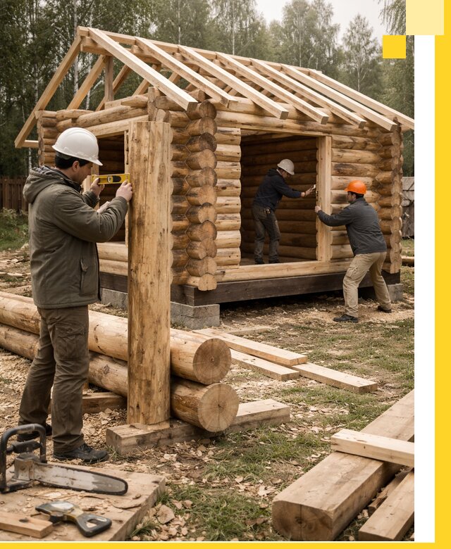 Строительство бань для дачи под ключ в Искитиме с доставкой и монтажом