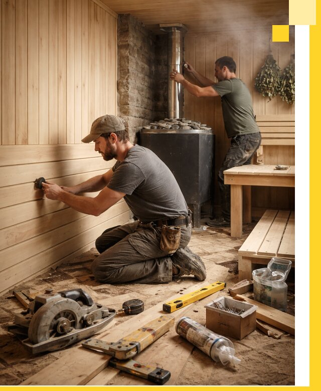 Полное строительство и оснащение парных под ключ в Искитиме