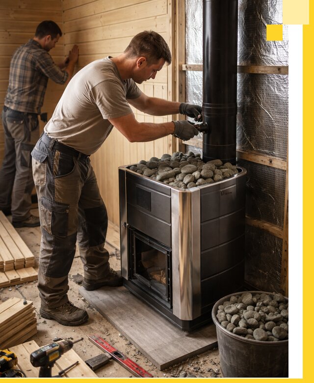 Проектирование и строительство парилок для бани в Искитиме под ключ