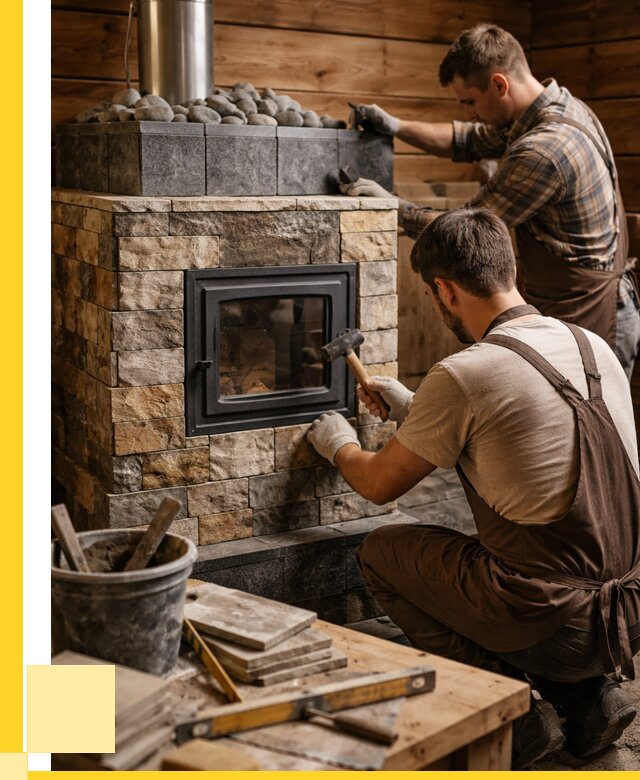 Облицовка банной печи в Искитиме от 15288 р. | ЭриданСкм