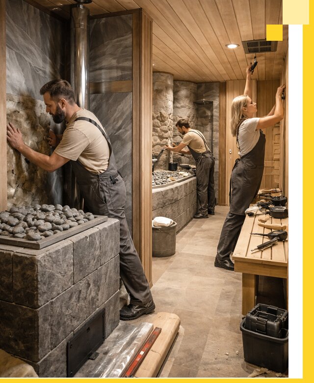 Строительство бань и SPA процедур в Искитиме под ключ и отделкой