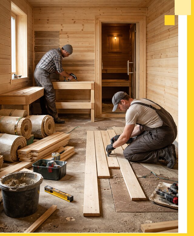 Индивидуальный проект бани с комнатой отдыха под ключ в Искитиме