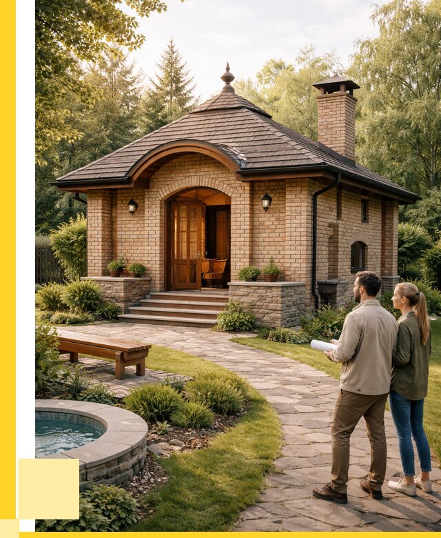 Проект кирпичной бани в Искитиме от 30576 р. | ЭриданСкм