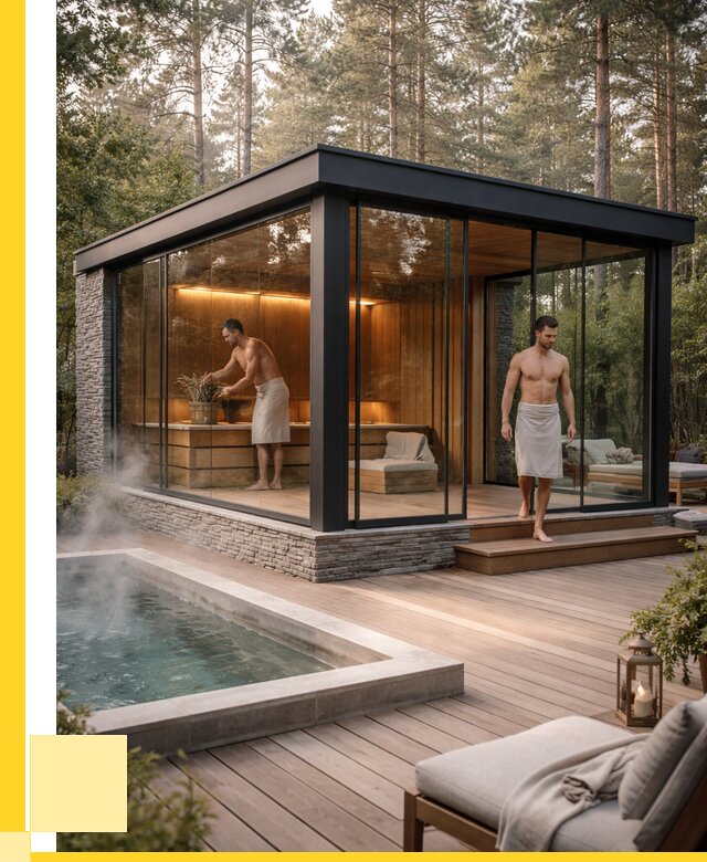 Стеклянные бани и двери в Искитиме от 458640 р. | ЭриданСкм