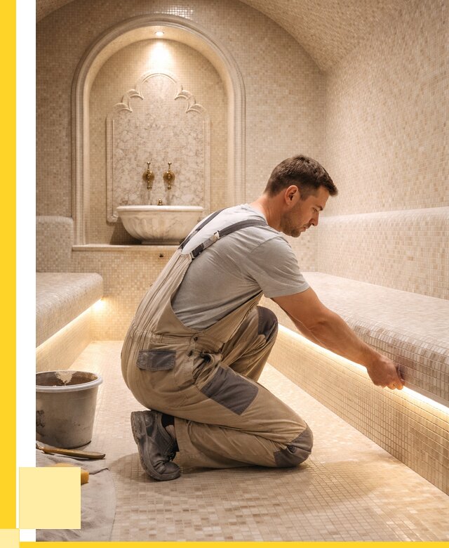 Отделка хамамов под ключ в Искитиме от 5606 р. | ЭриданСкм