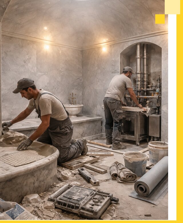 Строительство турецких бань хаммам под ключ в Искитиме