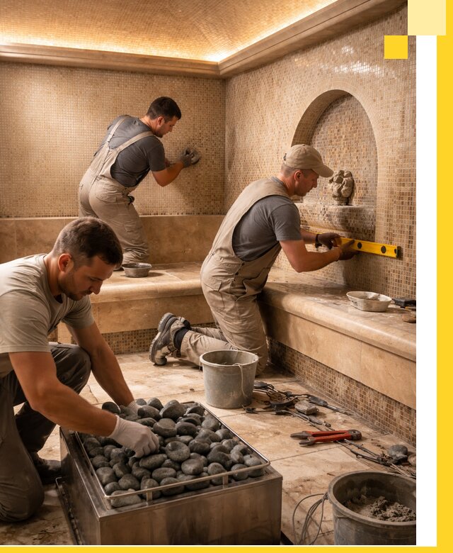 Проектирование и строительство хамама и сауны в Искитиме