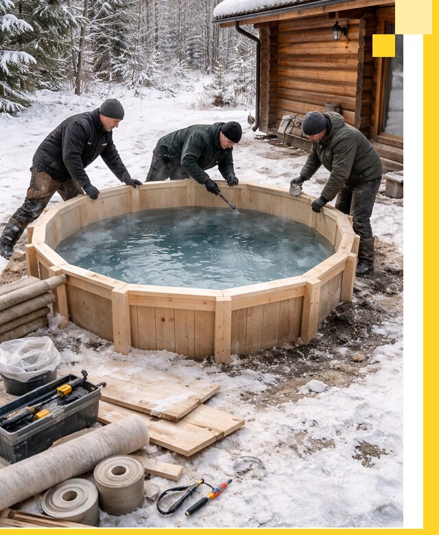 Изготовление и установка ледяных купелей под ключ в Искитиме