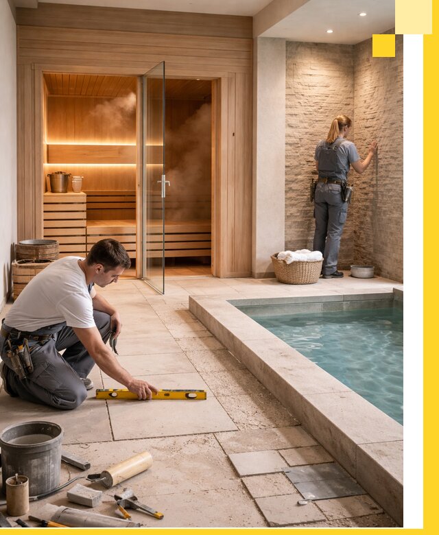 Комплексный дизайн и отделка интерьеров SPA под ключ в Искитиме